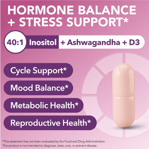 Myo-Inositol & D-Chiro Inositol — Supports PCOS Relief, Essential Nutrient Replenishment & Natural Fertility Support